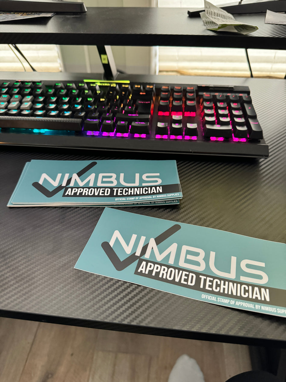 Nimbus Approved Technician Van Sticker/Decal