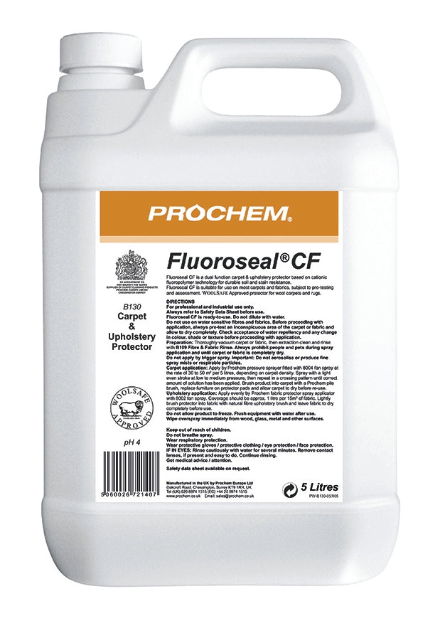 NIMBUS | Prochem B130-05 Fluoroseal CF 5 Litre | Carpet & Fabric Protective Treatments, Chemicals, Multibuy, Prochem, prochem chemicals, Protective Treatments, | Prochem