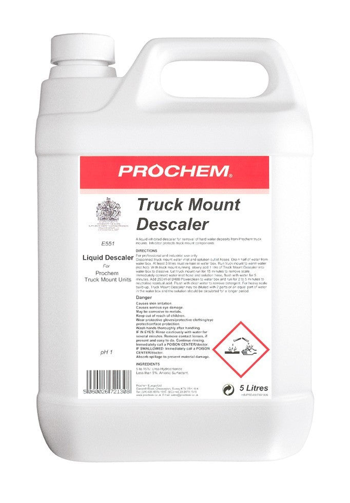 NIMBUS | Prochem E551-05 Truck Mount Descaler 5 Litre | Chemicals, Multibuy, Problem Solvers, Problem Solvers & Additives, Prochem, prochem chemicals, | Prochem