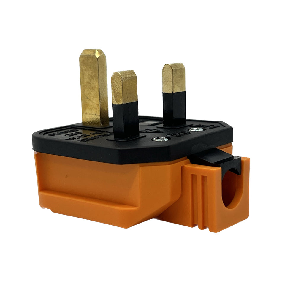 Airflex Mini - UK 3-Pin Plug Orange Heavy Duty 13amp