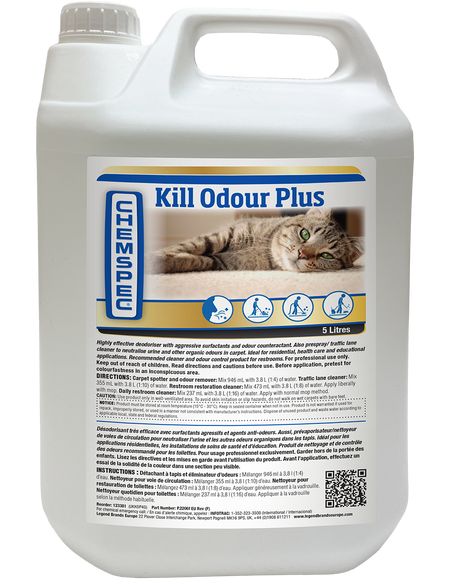 NIMBUS | Chemspec Kill Odour Plus 5L C-Ukkop5L | Carpet cleaner, Chemicals, Chemspec, Chemspec Chemicals, Chemspec deodorisers, Chemspec deodrisers, deodoriser, Kill Odour Plus, Legend Brands Europe, Multibuy, spotter, | CHEMSPEC